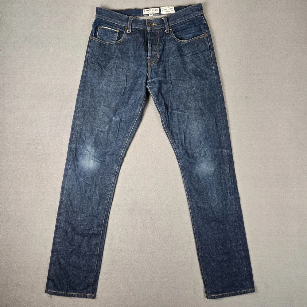 Charles Miller Brand Jeans Mens 32x33 CMBD X Fitz Denim Selvedge Raw USA Made‎